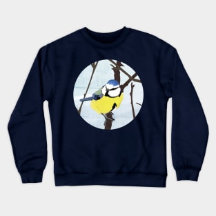 Blue Tit Bird Crewneck Sweatshirt